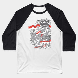 Leader of Indonesia Illustration Baseball T-Shirt